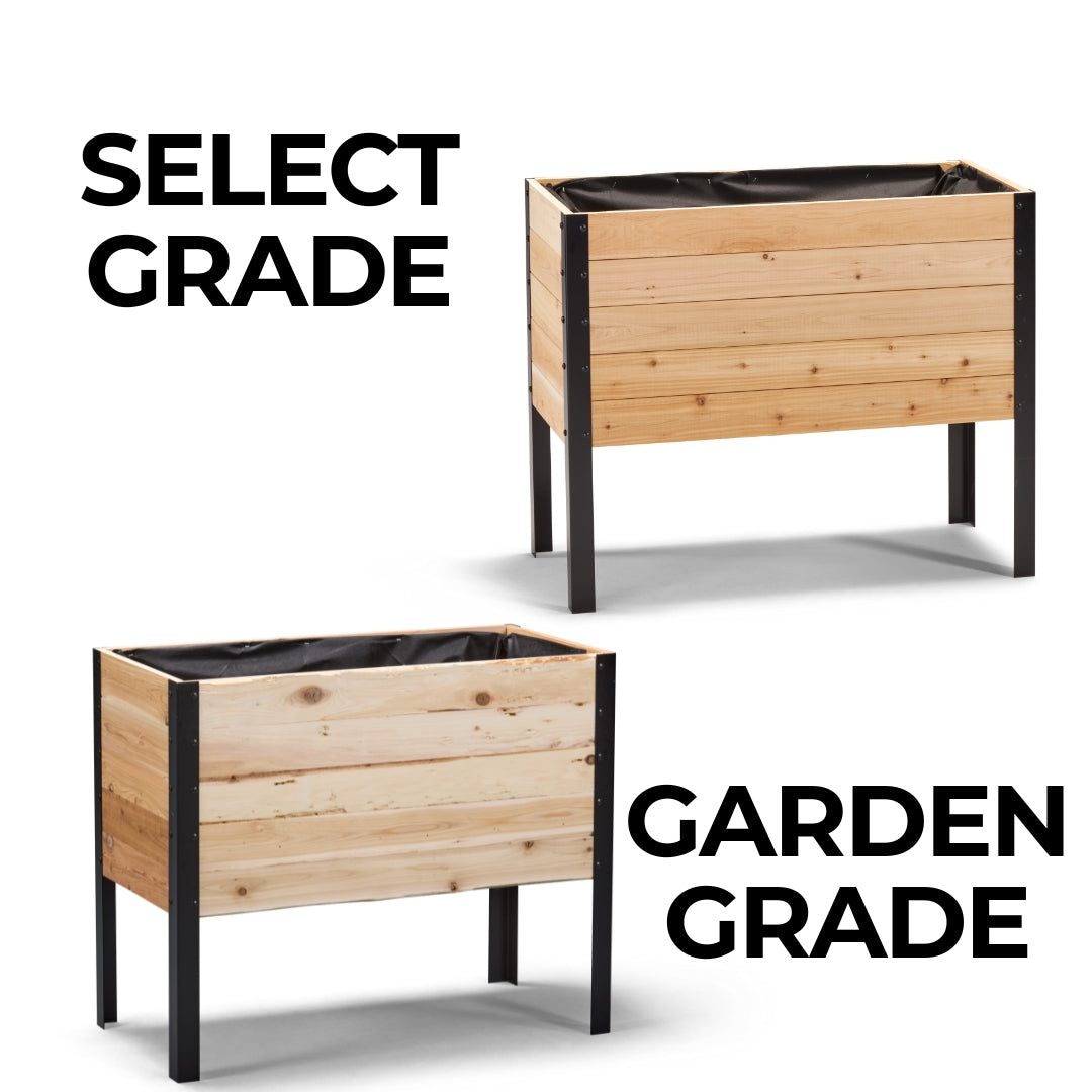 11.5" x 36" Raised Garden Bed - 30" TALL / Select Grade