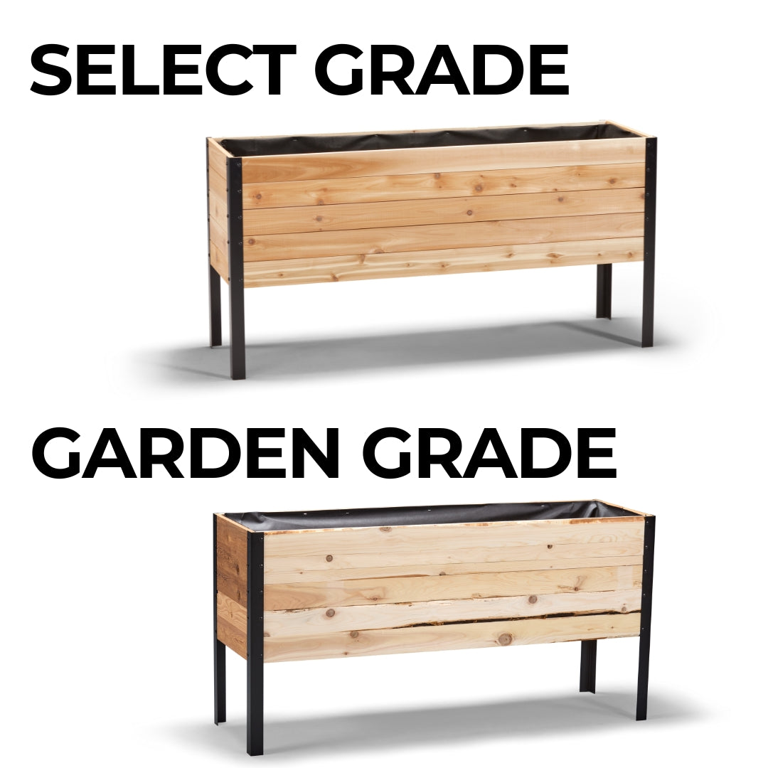 11.5" x 60" Raised Garden Bed - 30" TALL / Garden Grade