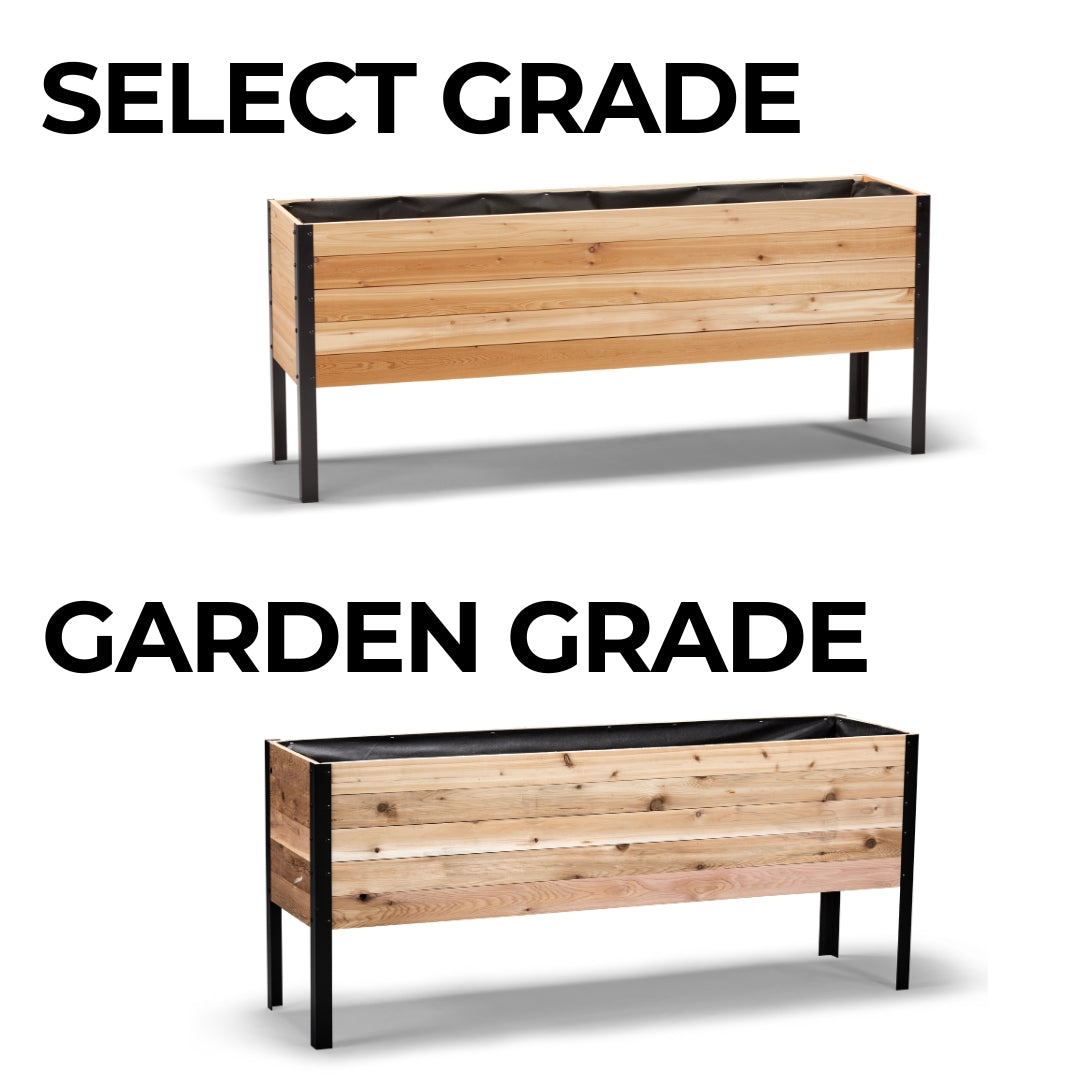 18" x 72" Raised Garden Bed - 30" TALL / Select Grade